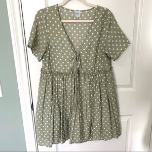 Princess Polly Green Polka Dot Sundress